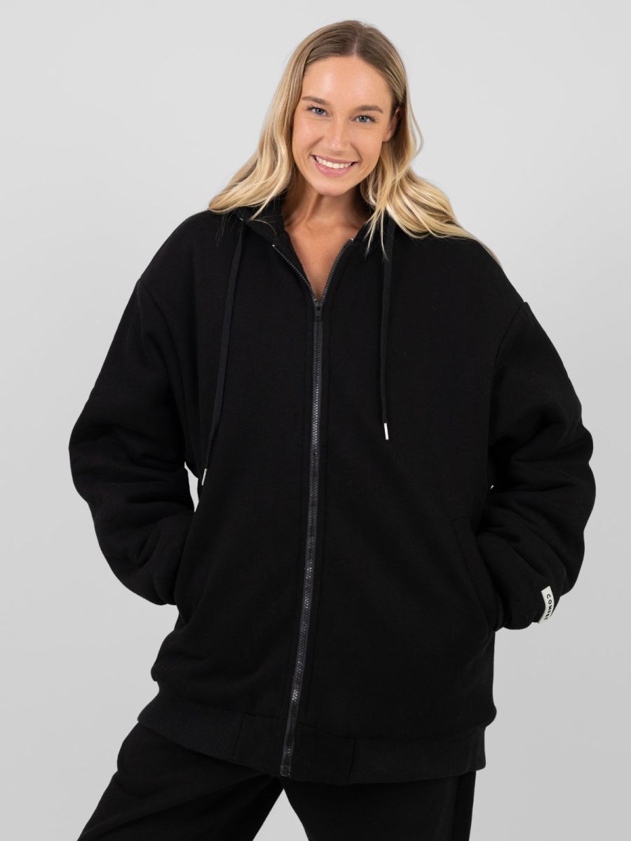 Comfrt Weighted Hoodie in black